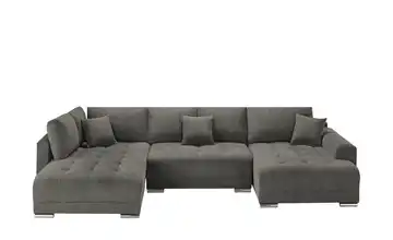 Wohnlandschaft Lemmon Mikrofaser Anthrazit rechts