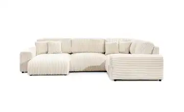 Wohnlandschaft XXL Hellbeige links