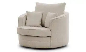 Drehsessel Boucléstoff Beige