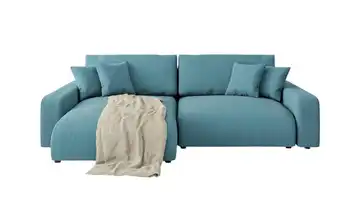 Ecksofa links Türkis