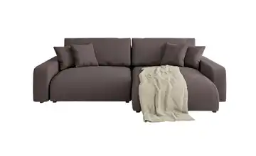 Ecksofa rechts Dunkelbraun