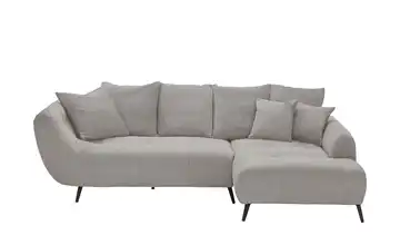 bobb Ecksofa Bellani III Grau Flachgewebe rechts