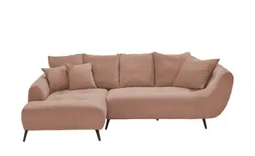 bobb Ecksofa Bellani III Terracotta Flachgewebe links