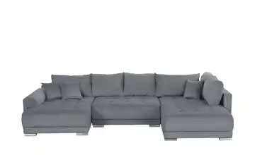 Wohnlandschaft Lemmon Cordstoff Anthrazit links