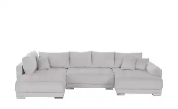 Wohnlandschaft Lemmon Cordstoff Hellgrau rechts