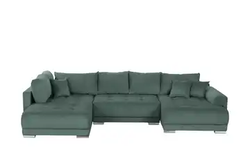 Wohnlandschaft Lemmon Cordstoff Olivgrün rechts