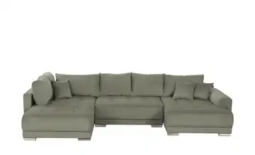Wohnlandschaft Lemmon Cordstoff Grün rechts