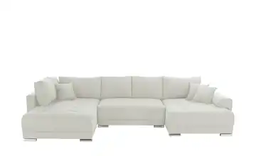 Wohnlandschaft Lemmon Flachgewebe Beige rechts