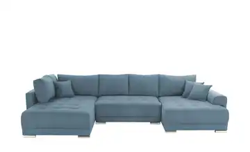 Wohnlandschaft Lemmon Flachgewebe Dunkelblau rechts