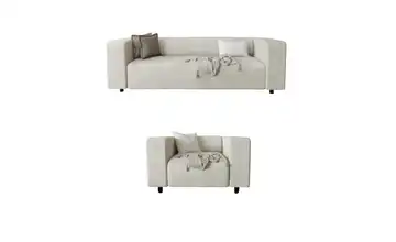 S-STYLE Polstergarnitur 3+1 Beige