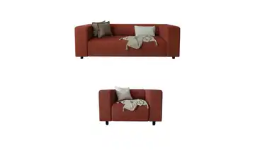 S-STYLE Polstergarnitur 2+1 Oskar Terracotta