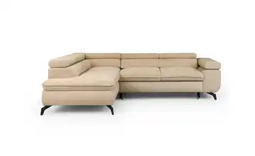 S-STYLE Ecksofa Bonnie Chenille links Taupe