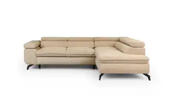 S-STYLE Ecksofa Bonnie Chenille rechts Taupe