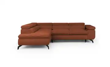 S-STYLE Ecksofa Bonnie Chenille links Terracotta