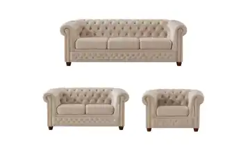 S-STYLE Polstergarnitur 3+2+1 Beige