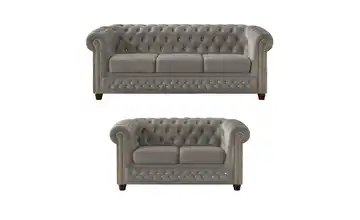 S-STYLE Polstergarnitur 3+2 Grau