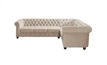 S-STYLE Ecksofa rechts Beige