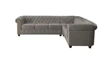 S-STYLE Ecksofa rechts Grau