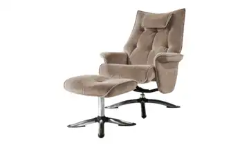 Relaxsessel Emilia Braun Mikrofaser