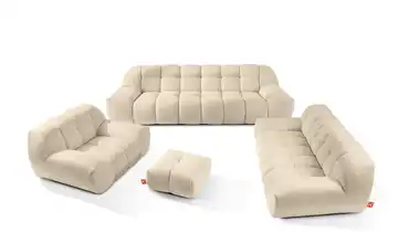 KONSIMO Polstermöbel 4er-Set Hellbeige