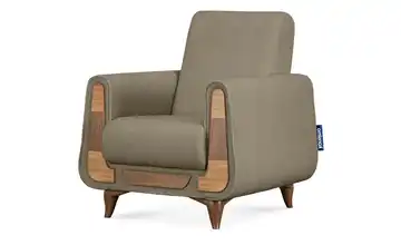 KONSIMO Sessel Greige Boucléstoff