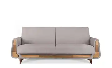 KONSIMO Einzelsofa Boucléstoff Mausgrau