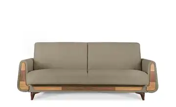 KONSIMO Einzelsofa Boucléstoff Greige