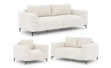 S-STYLE Polstergarnitur 3+2+1 Cardea Creme
