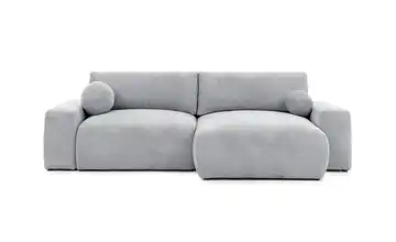 S-STYLE Ecksofa rechts Hellgrau