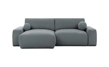 S-STYLE Ecksofa links Dunkelgrau