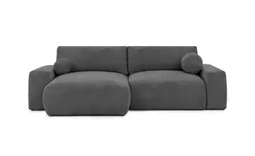 S-STYLE Ecksofa links Grau