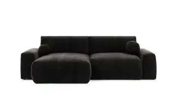 S-STYLE Ecksofa links Braun