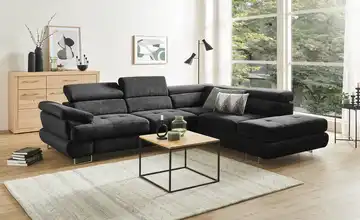 Polsterecke Birte Schwarz rechts