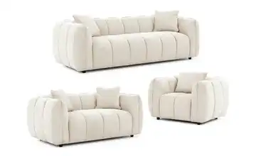 S-STYLE Polstergarnitur 3+2+1 Beige