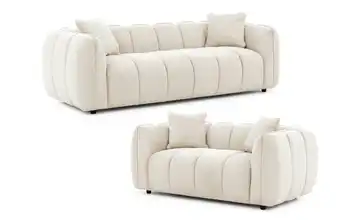 S-STYLE Polstergarnitur 3+2 Beige