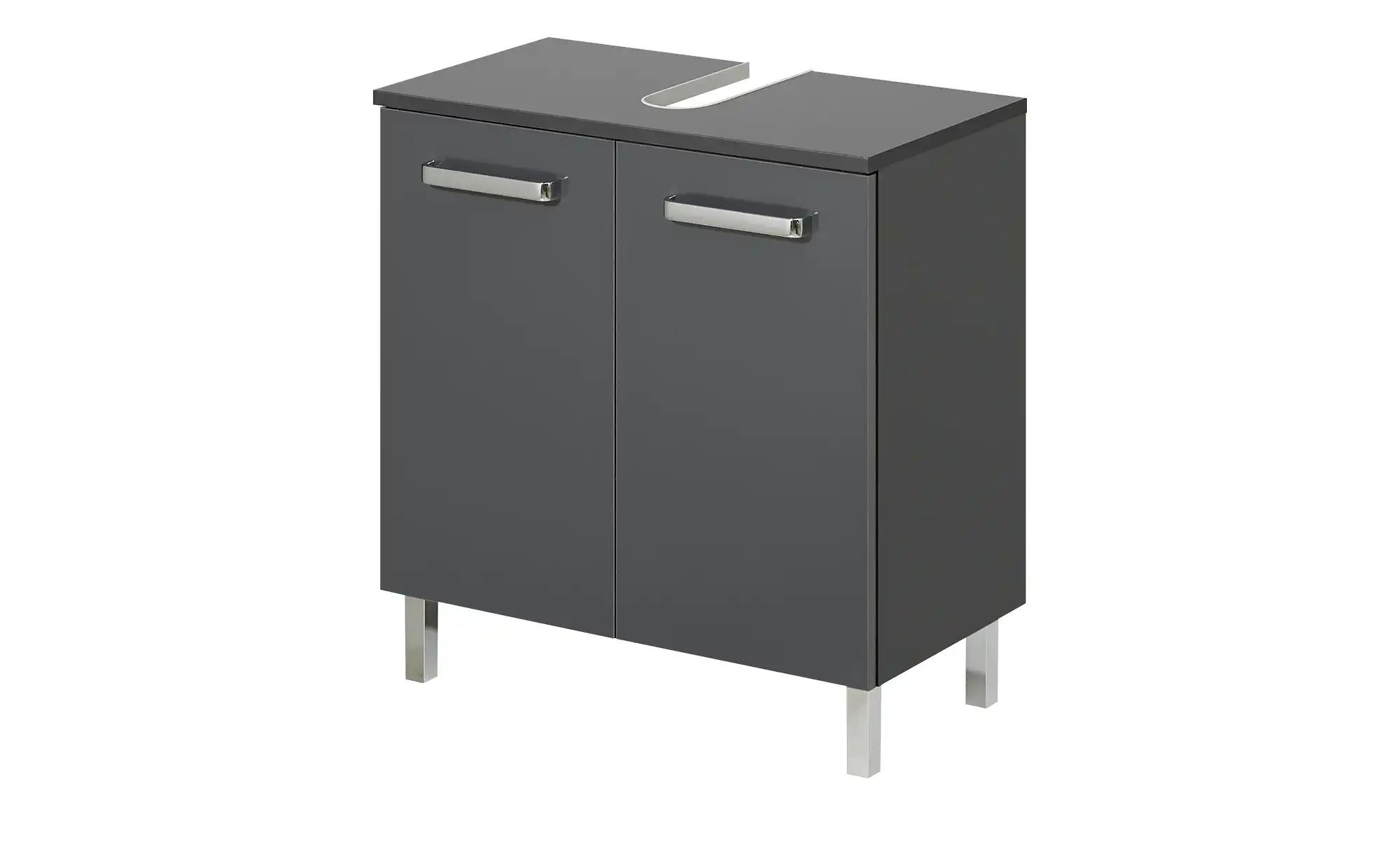 Waschbeckenunterschrank Murau | grau | Maße (cm): B: 60 H: 62 T: 33.0 Badmöbel > Badschränke > Waschbeckenunterschränke - Sconto Image