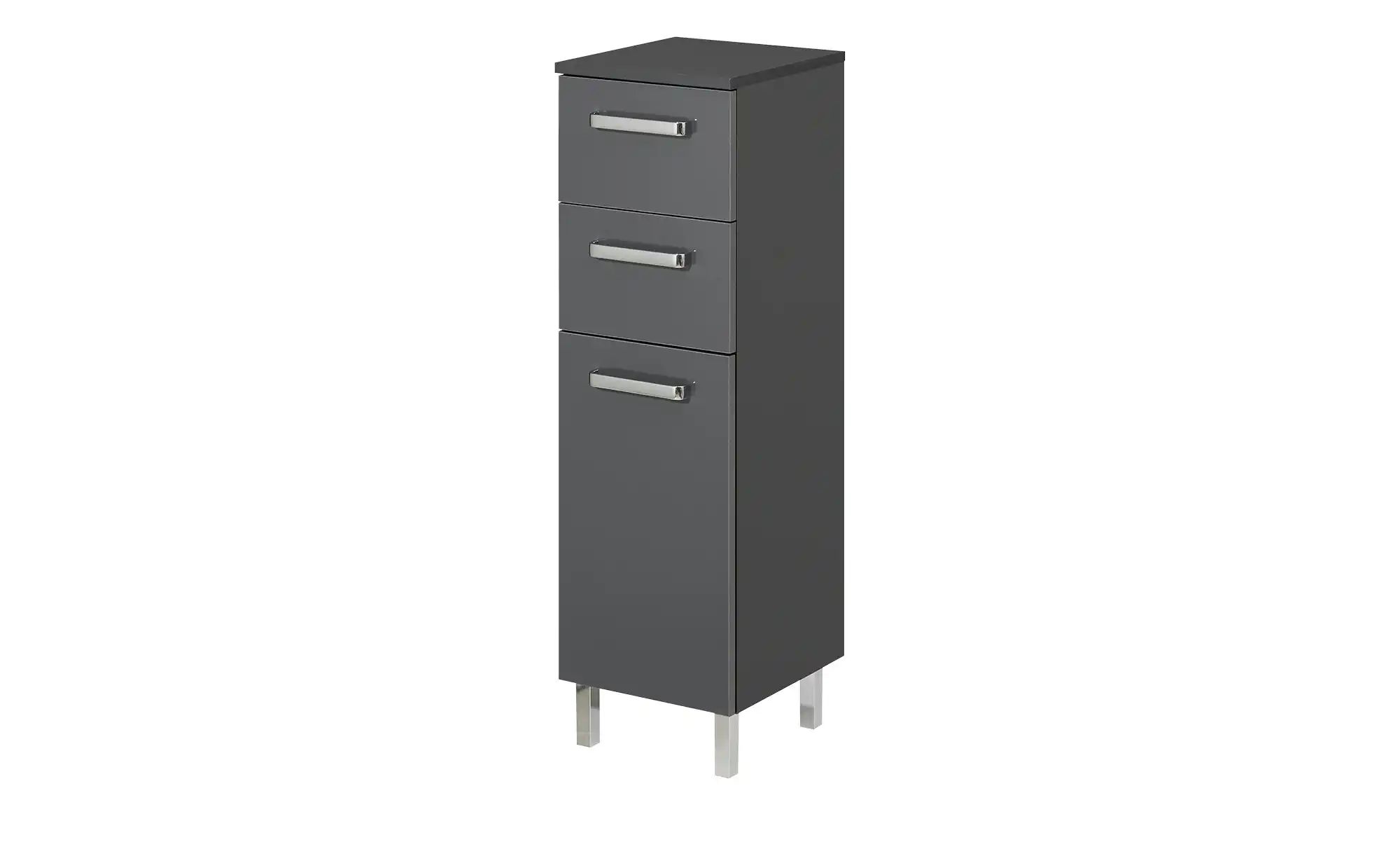 Highboard Murau | grau | Maße (cm): B: 30 H: 100,5 T: 33.0 Badmöbel > Badschränke > Midischränke - Sconto Image