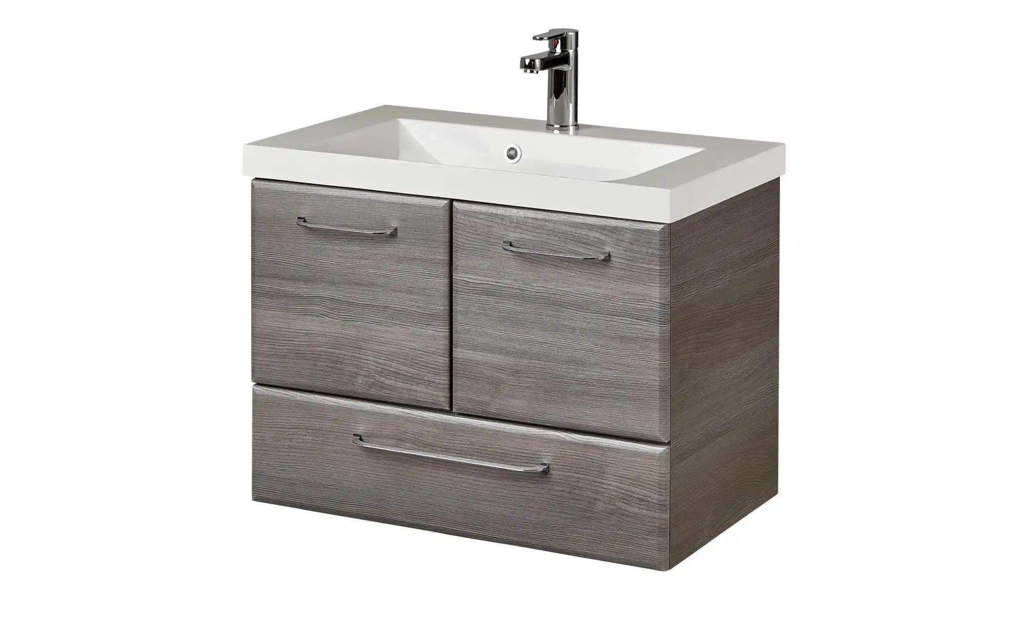 Waschtischunterschrank Friesach | grau | Maße (cm): B: 72 H: 51 T: 44.0 Badmöbel > Badschränke > Waschbeckenunterschränke - Sconto Image