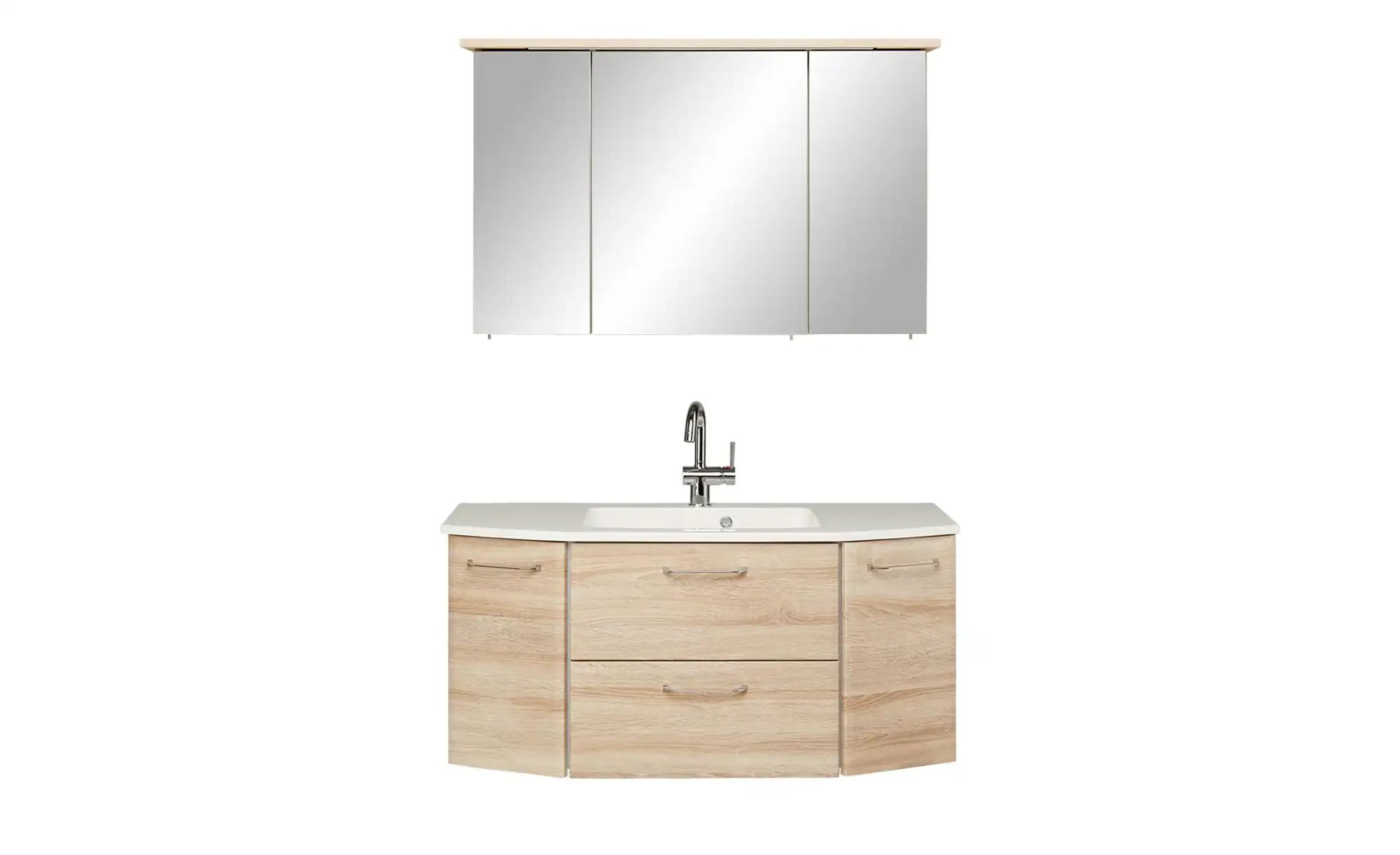 Badblock | holzfarben | Maße (cm): B: 111 Badmöbel > Komplett-Badkombinationen - Sconto Image