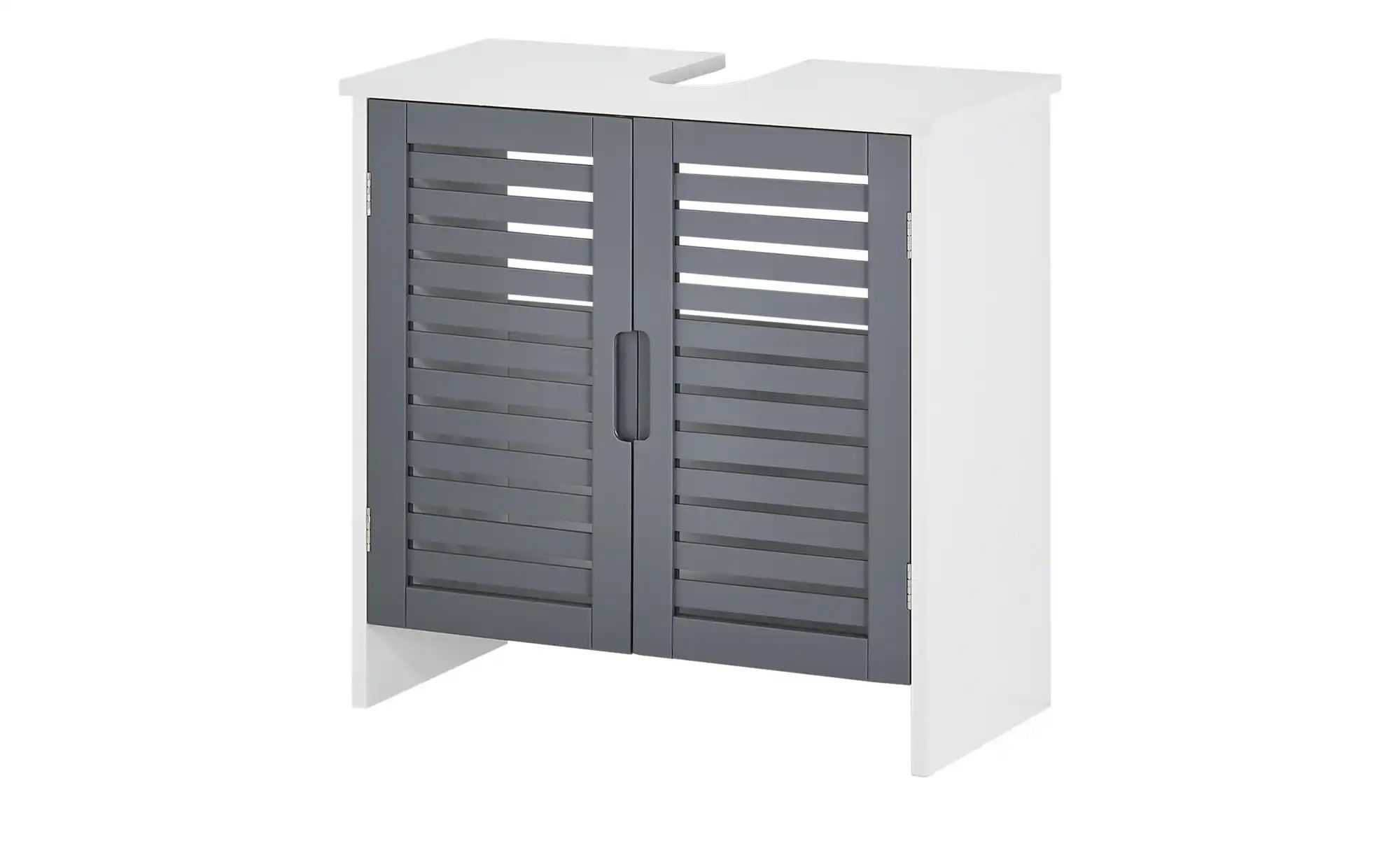 Waschbeckenunterschrank Nisser | grau | Maße (cm): B: 60 H: 60 T: 29.0 Badmöbel > Badschränke > Waschbeckenunterschränke - Sconto Image