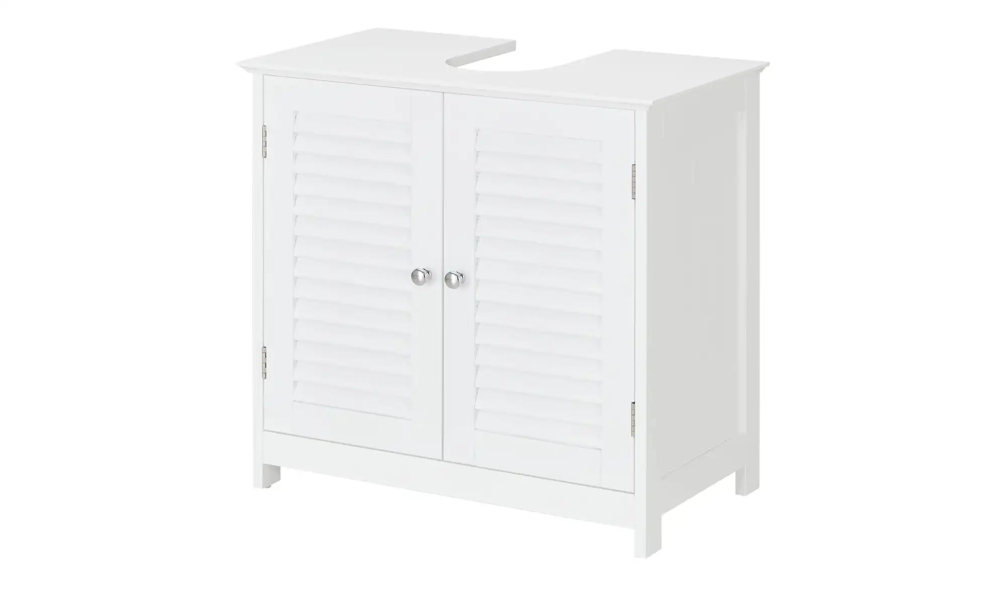 Waschbeckenunterschrank Klagenfurt | weiß | Maße (cm): B: 60 H: 58 T: 35.0 Badmöbel > Badschränke > Waschbeckenunterschränke - Sconto Image