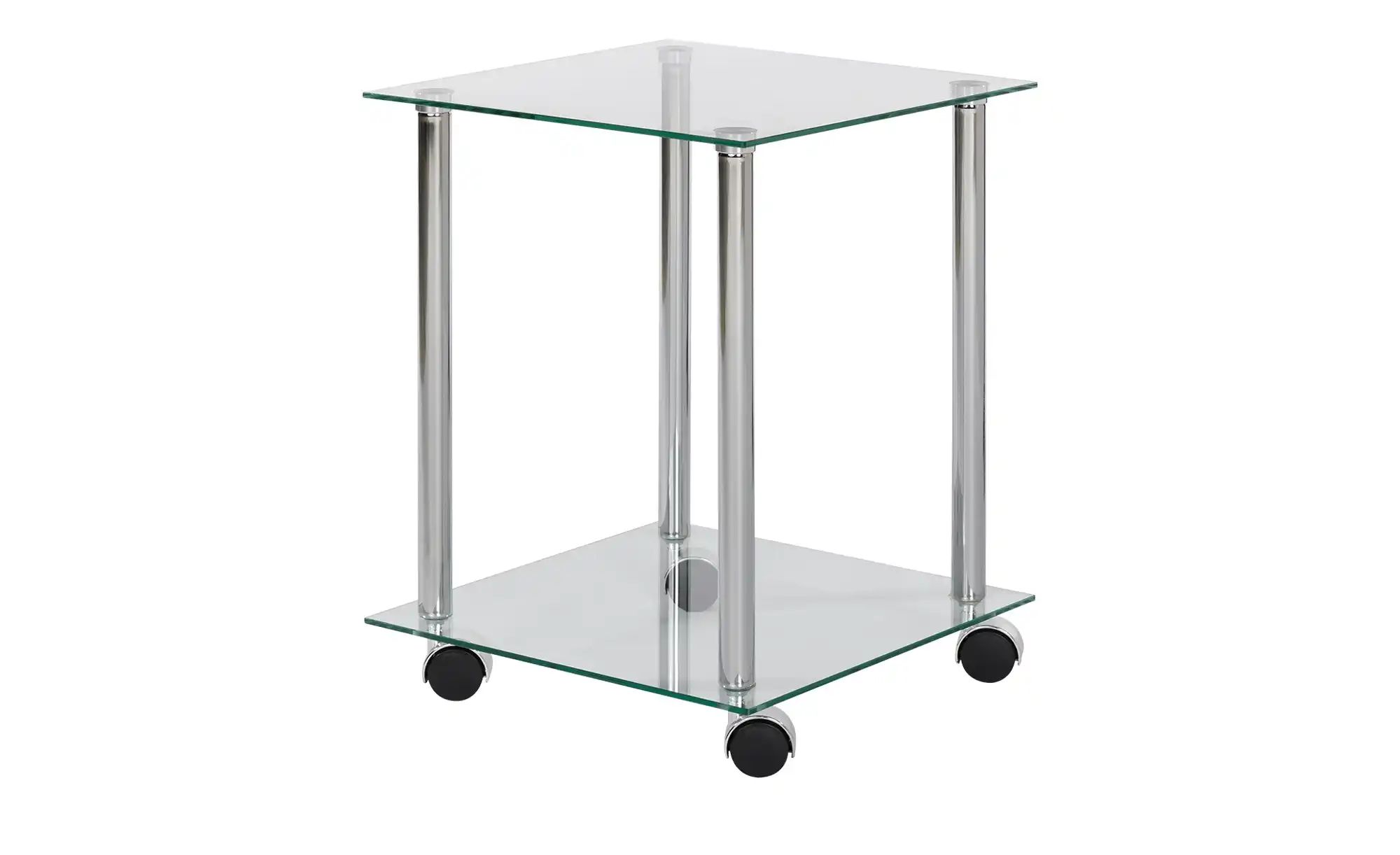 Beistelltisch mit Rollen Thermi | transparent/klar | Maße (cm): B: 35 H: 45 Tische > Beistelltische - Sconto Image