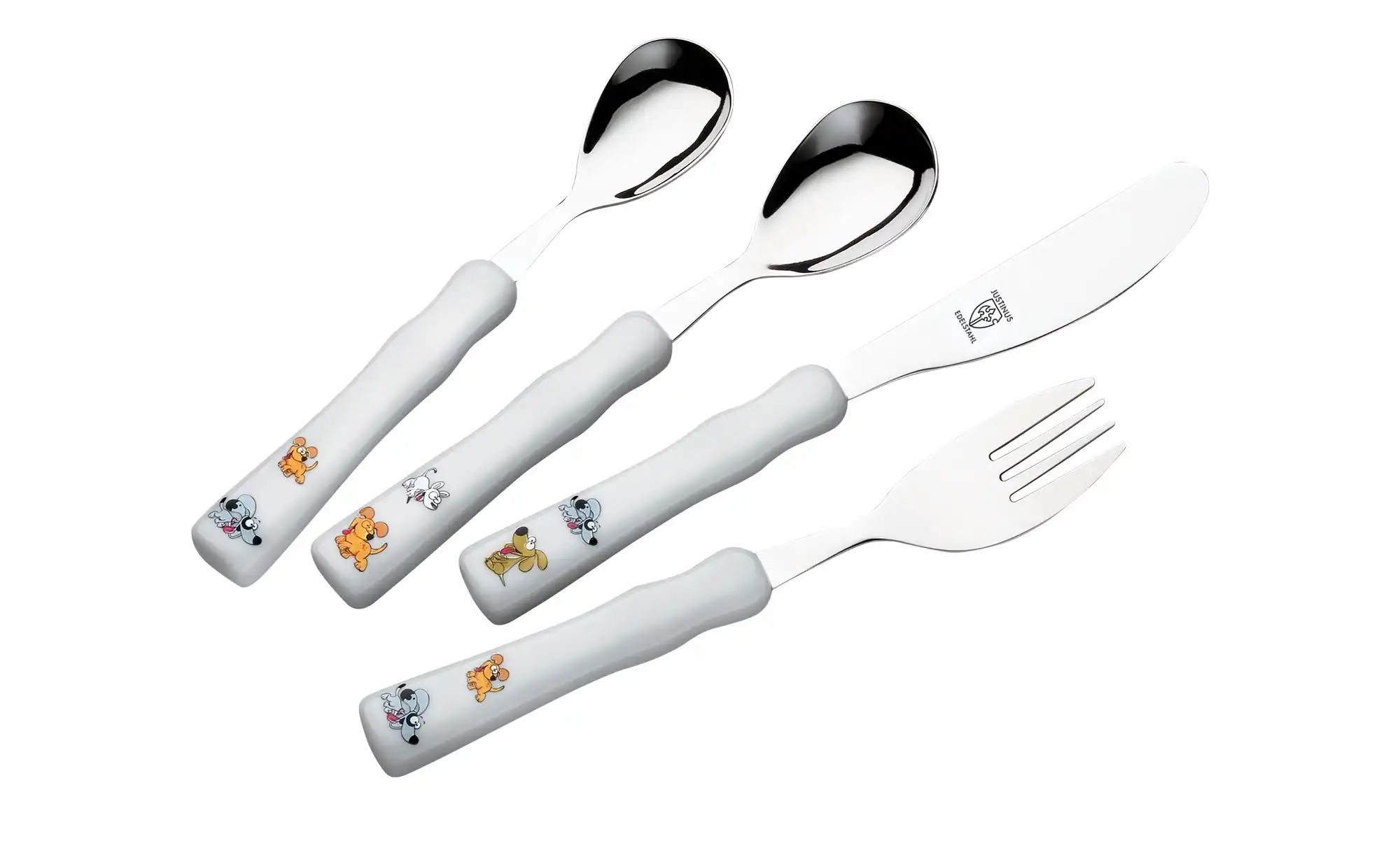 Justinus Kinderbesteck "Happy Dogs" | mehrfarbig | Edelstahl,Kunststoff Geschirr & Besteck > Bestecksets - Sconto Image