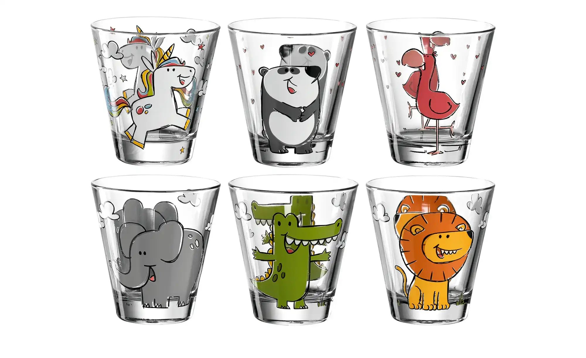LEONARDO Kinderbecher 6er-Set | transparent/klar | Glas | Maße (cm): B: 8,5 H: 9,5 Gläser & Karaffen > Gläsersets - Sconto Image