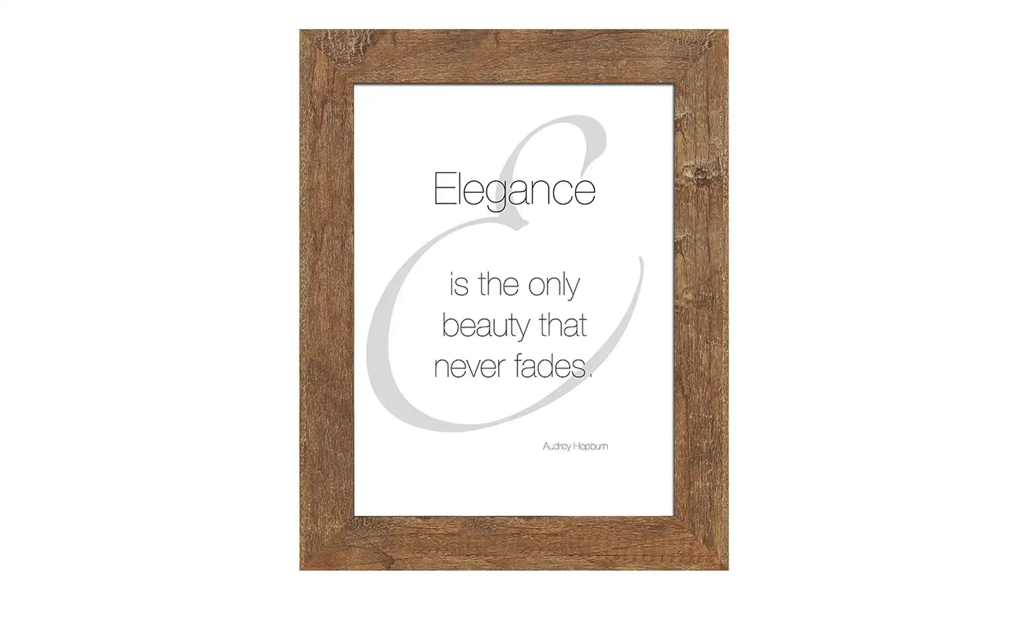 Bilderrahmen 18x24 cm Hollywood | braun | Massivholz | Maße (cm): B: 23 H: 29 T: 1.5 Dekoration > Bilderrahmen - Sconto Image