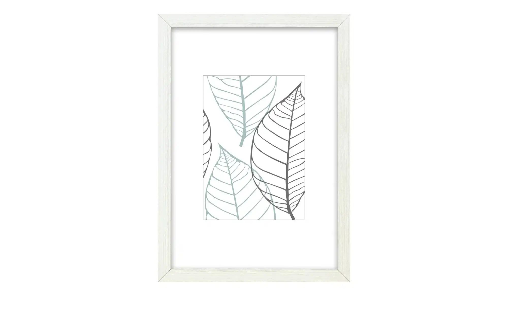 Holzbilderrahmen 21x30 cm Iceland | weiß | Holzwerkstoff | Maße (cm): B: 23 H: 32 T: 2.8 Dekoration > Bilderrahmen - Sconto Image