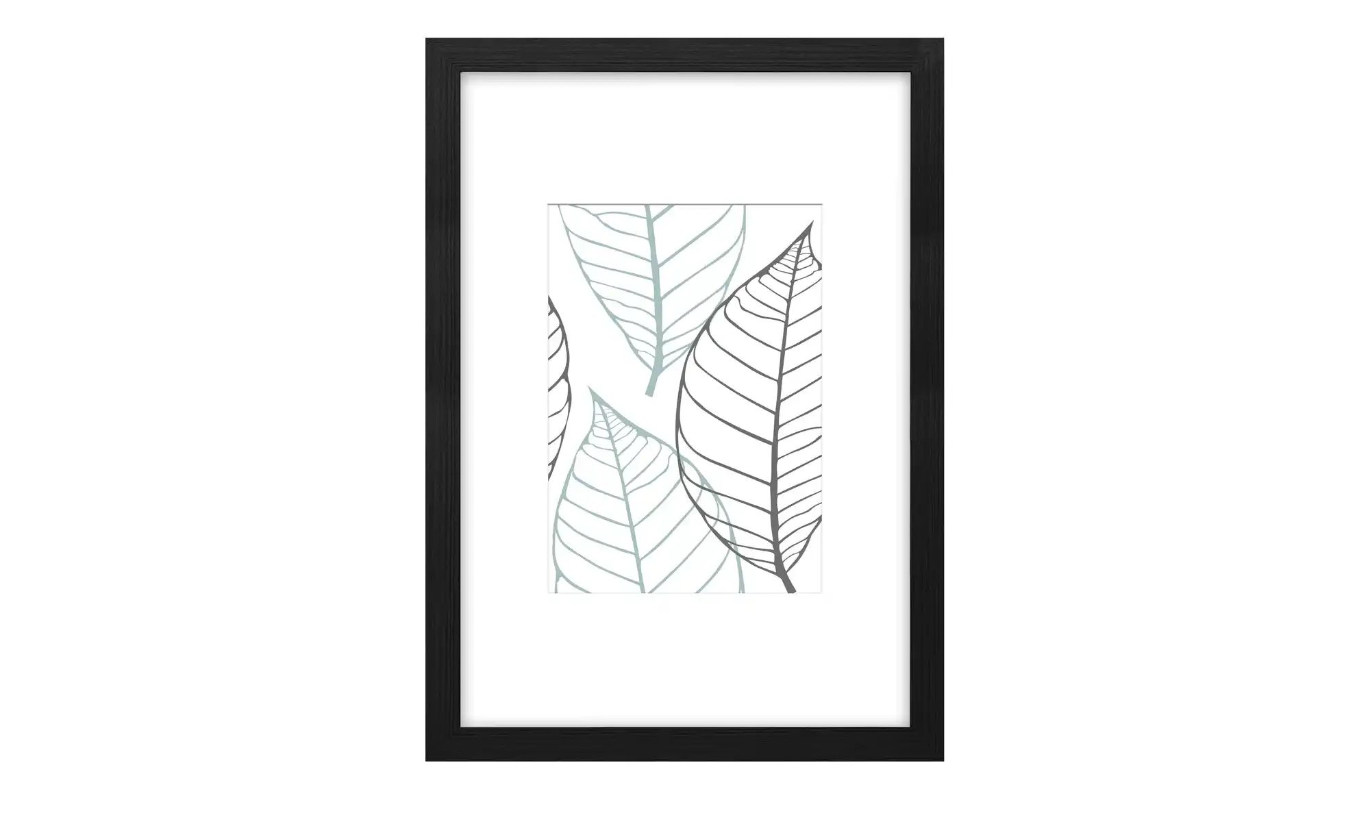 Holzbilderrahmen 21x30 cm Iceland | schwarz | Holzwerkstoff | Maße (cm): B: 23 H: 32 T: 2.8 Dekoration > Bilderrahmen - Sconto Image