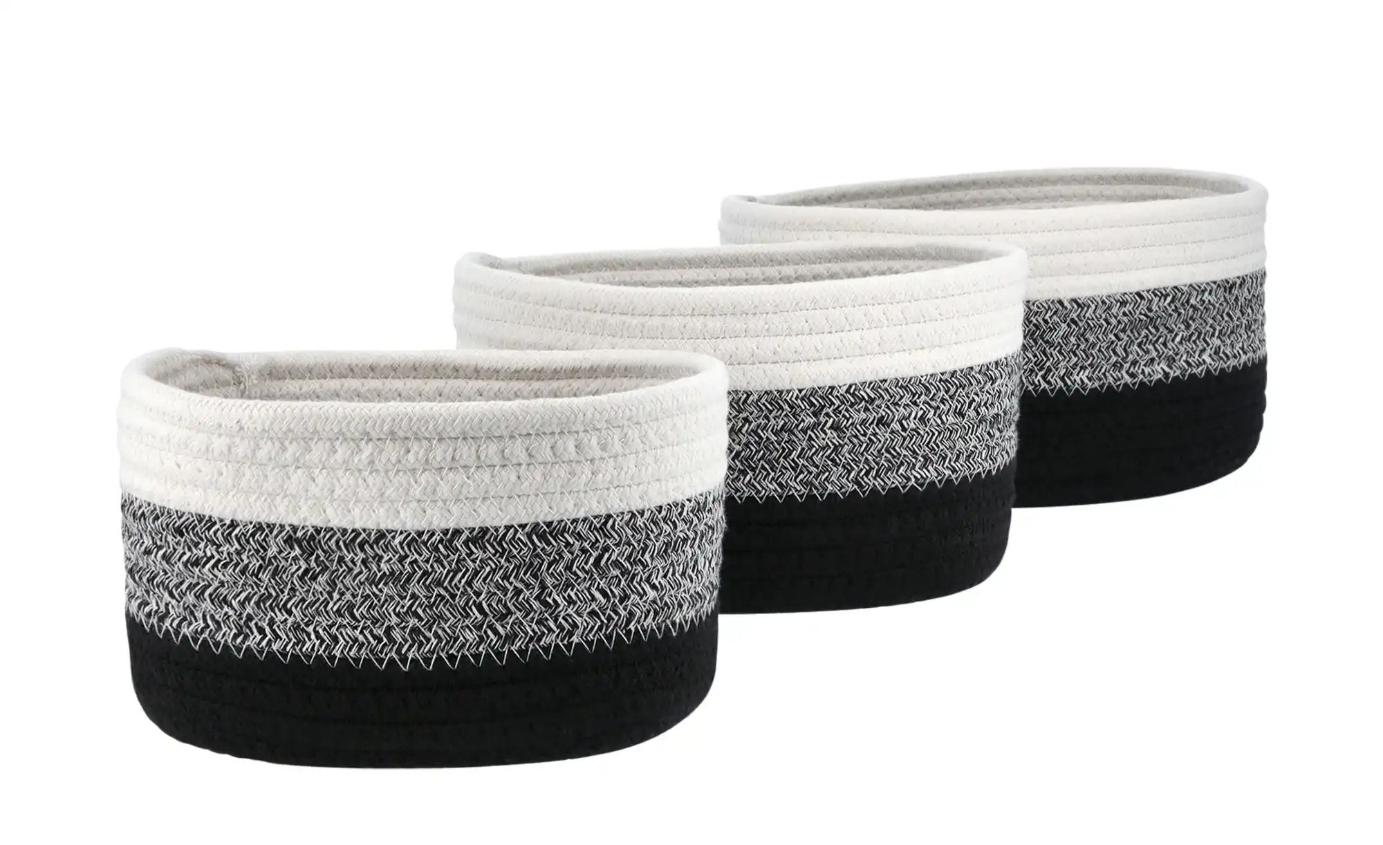 Aufbewahrungskörbe 3er Set | mehrfarbig | Polyester,Baumwolle | Maße (cm): B: 23 H: 13 T: 18.0 Aufbewahren & Ordnen > Körbe - Sconto Image