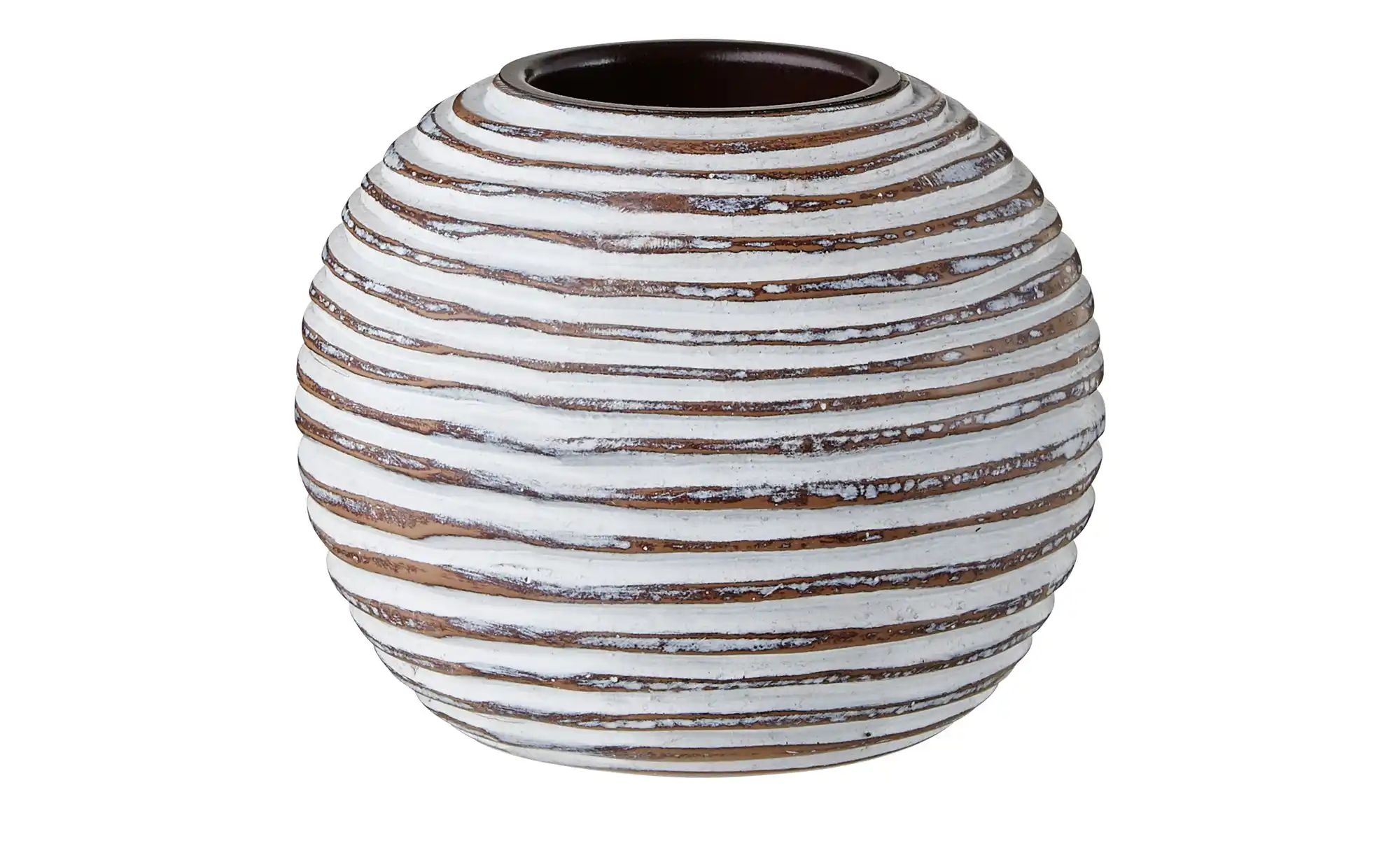 Teelichthalter | braun | Polyresin (Kunstharz) | Maße (cm): H: 8,5 Ø: 10.0 Dekoration > Kerzen & Kerzenständer > Teelichthalter - Sconto Image