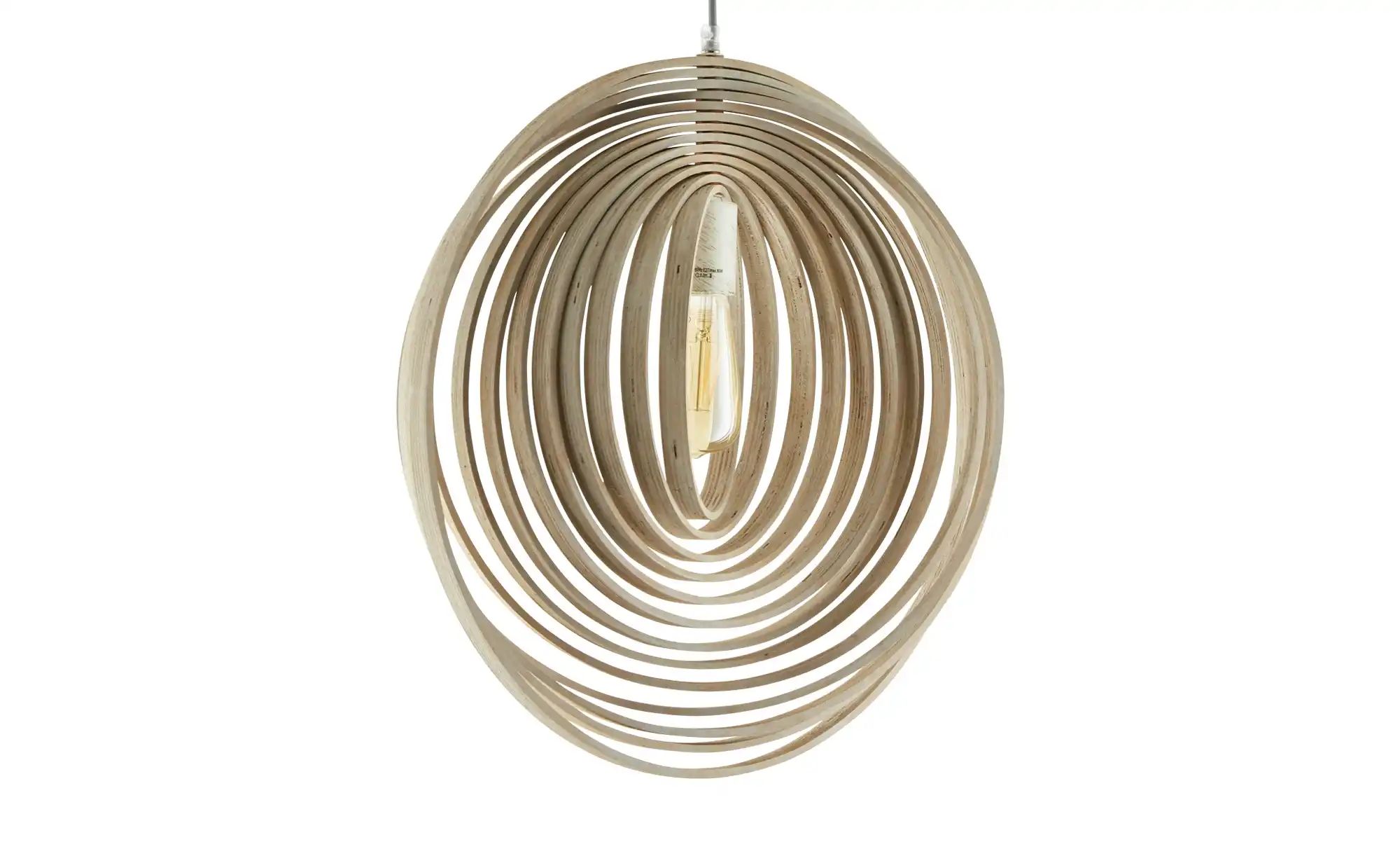 Trio Pendelleuchte 1-flammig | holzfarben | Maße (cm): H: 150 Ø: 50.0 Lampen & Leuchten > Hängeleuchten - Sconto Image